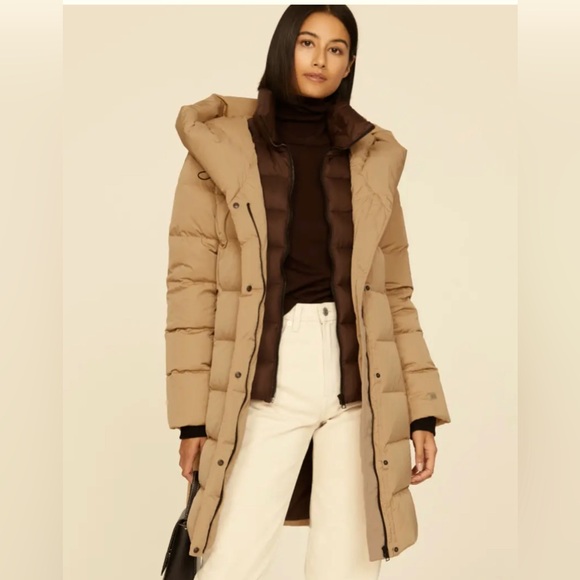 Soia & Kyo Sonny Knee Length Down-filled Hooded Puffer Coat w/ Layered Vest Sz L - Picture 1 of 15